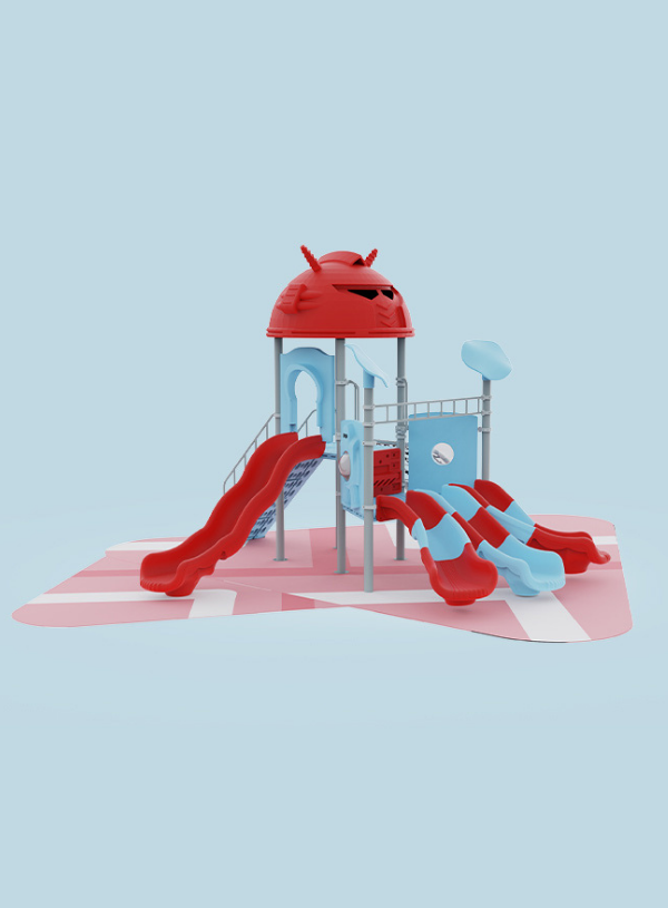 Robo Romp futuristic playground equipment - modern robotic themed play structures by FunPlay Systems